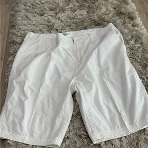 Calvin Klein Men's White Flat Front Shorts